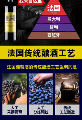 路易拉菲法國原瓶進(jìn)口紅酒6支整箱干紅葡萄酒送木箱禮盒750ml*6瓶